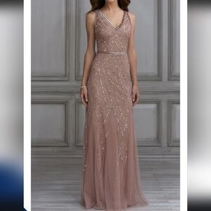 Elegant Beaded Evening Dress